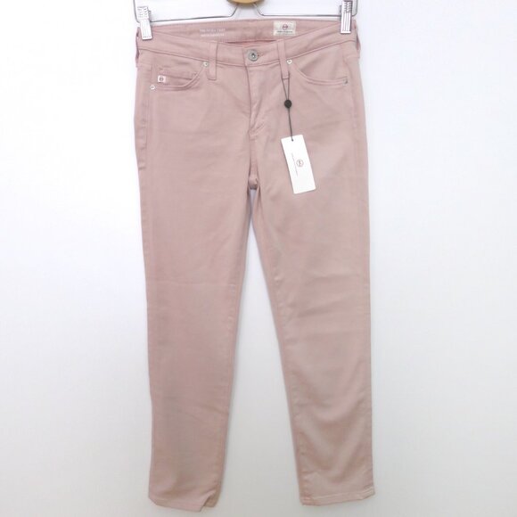 AG Cigarette Prima Mid Crop Jeans Rose Quartz Pink Size 25 - Picture 5 of 13